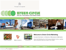 Tablet Screenshot of green-circle-marketing.com